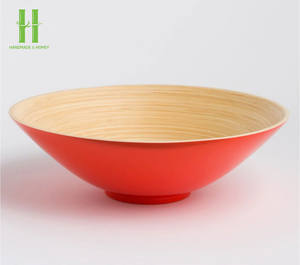 ¡MEJOR VENDEDOR! Cuenco de madera de bambú desechable hecho a mano respetuoso con el medio ambiente, cesta de frutas, almacenamiento duradero, apto para microondas, comida vietnamita - Product Image 2