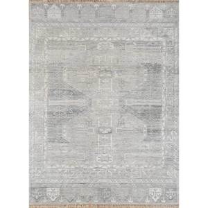 Alfombra Afgana de Lana Tejida a Mano Color Marfil con Diseño Geométrico Estilo Tabriz para el Hogar, Sala de Estar, Pasillo, Rectangular, Hecha a Mano - Product Image 1