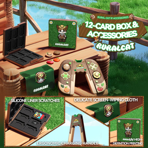 BJBT Rural Cat Ensemble Complet 6-en-1 pour Nintendo Switch 2 : Étui de Transport Rigide en EVA avec Coque de Station d'Accueil et Porte-Cartouches de Jeu en Silicone - Product Image 4