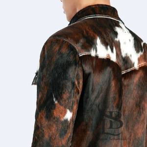 Veste en cuir de vachette de haute qualité pour hommes en détresse meilleur matériel veste en cuir de vachette prix de gros personnalisation - Product Image 2