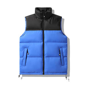Chaqueta Acolchada de Moda con Cierre para Hombre, Chaqueta sin Mangas para Invierno, Fabricante de Ropa para Exteriores de Marca Privada OEM - Product Image 3