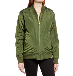 Fabrique blouson d'aviateur respirant pour femmes du service OEM coupe-vent confortable comme demande personnalisée veste supérieure élégante - Product Image 1