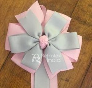 High Quality Material handmade Ribbon Bow and Flowers Bulk Supplier And Manufacture By Refratex India Made in India - Product Image 2