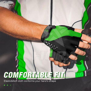Guantes de Ciclismo de Cuero de Alta Calidad para Hombre, de Secado Rápido y Ecológicos, con Logotipo y Color Personalizados para Marca Privada - Product Image 4