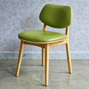 เก้าอี้ร้านอาหารแบบซ้อนได้พร้อมเบาะนุ่มและโครงไม้ยางพารา-GCF168 - Product Image 2