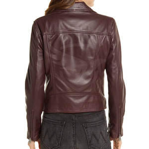 Bon marché, vestes en cuir pour femmes, vestes en cuir pour femmes, veste en cuir de couleur personnalisée - Product Image 2