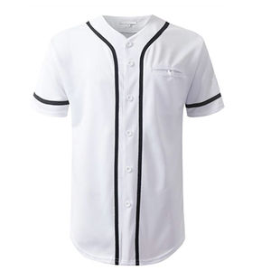 Camiseta de béisbol para adultos 100% poliéster ligero transpirable cómodo antibacteriano deportes uniforme logotipo personalizado nombre del equipo - Product Image 1