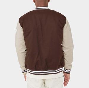 OEM Custom 100% <b>Wool</b> Embroidery Lettermen Vintage Varsity Jacket Unisex Printed Cotton Filling Knitted <b>Fabric</b> for Men - Product Image 6