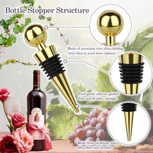 <b>Wine</b> Stopper Bottle With Silicone Vacuum <b>Wine</b> Bottle Corks Reusable <b>Wine</b> Stopper Used for Bar Holiday Party - Product Image 6