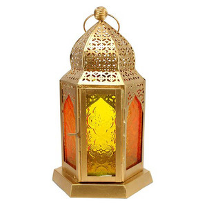 Portavelas decorativo de calidad de exportación para decoración de hogar y fiesta de eventos, farol de vela de Color dorado metálico para iluminación navideña - Product Image 6