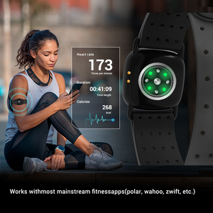 Brazalete Deportivo Inalámbrico con Bluetooth ANT+ para <span class=keywords><strong>Ciclismo</strong></span> y Fitness, con Pantalla TFT, Monitor de Ritmo Cardíaco y Control Remoto para Android - Product Image 4