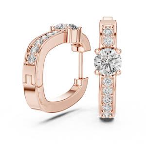 Boucles d'oreilles pendantes rondes en diamant pour tous les jours, or blanc 14 carats, bijoux minimalistes pour femmes, luxe certifié, élégantes, fines, cadeau - Product Image 4