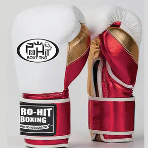 ถุงมือชกมวยแบบมืออาชีพถุงมือหนังแท้ MMA มวยไทยถุงมือชกมวยไทย - Product Image 6