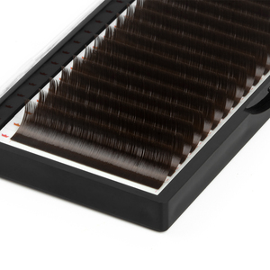 CharmLash Volumen completo Marrón Extensiones de pestañas Bandejas Super Soft 0,03 0,05 0,07 Colores de pestañas Pestañas de Cachemira a granel personalizadas - Product Image 6