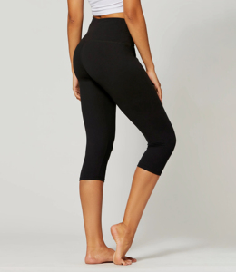 Scrunch Butt <b>Capri</b> <b>Leggings</b> for Women High Waisted Yoga Pants Lightweight Stretch Fabric Custom Logo Printing for Gym Workout - Product Image 6