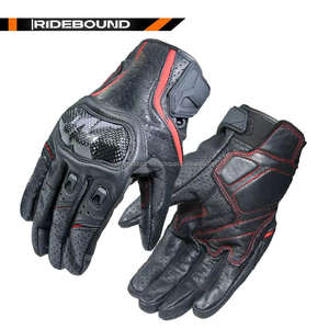 Gants de moto en cuir et fibre de carbone personnalisés, compatibles écran tactile, pour motocross, course, antidérapants, respirants, décontractés, pour l'extérieur - Product Image 2