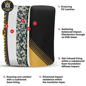 <b>Kick</b> <b>Shield</b> Customizable Logo and Size <b>Kick</b> Pad for <b>Kick</b> Boxing Training and Muay Thai Training Specialized <b>Kick</b> Pad - Product Image 6