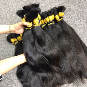 Extensiones de cabello crudo vietnamita virgen 100% Bulk One Donor Hair Weft Grade a 100g Natural Straight VQ Hair - Product Image 3