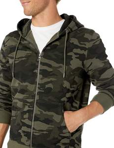 Pull à capuche à blocs de couleur personnalisés 100% coton doux polaire tissu cordon capuche poche kangourou chaud décontracté unisexe Streetwear - Product Image 5