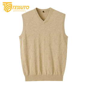 Nouveau design Hommes chandails mode porter pull tricoté tenue décontracté hiver extérieur haut haute qualité vêtements chandails sans manches - Product Image 1