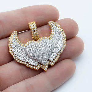 จี้เพชรโมอิสชุบทอง14K ดีไซน์ใหม่ล่าสุดสำหรับเป็นของขวัญสไตล์ฮิปฮอป - Product Image 3