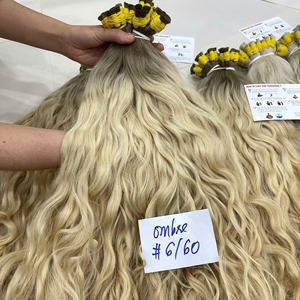Cabello humano a granel de muy alta calidad, las mejores extensiones de cabello, hermosas, muy brillantes y suaves, fáciles de aplicar, onduladas naturales a granel. - Product Image 6