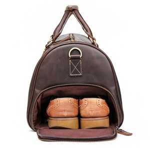 Vente en gros Bagages extérieurs en cuir PU Sac de voyage Sac de costume d'affaires Sac polochon de voyage pour hommes - Product Image 4