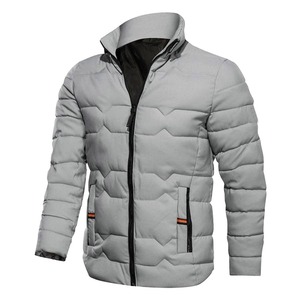 Chaqueta acolchada impermeable de invierno con cuello levantado para hombre al por mayor, chaqueta acolchada personalizada para exteriores, chaqueta acolchada para hombre - Product Image 2