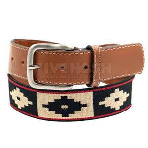 Cinturón de Cuero Polo de Nuevo Diseño 2026, Último Diseño, Estilo Personalizado, Cinturones de Cuero Polo para Hombre Hechos en Pakistán - Product Image 4