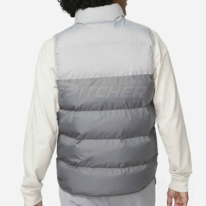 Chaleco Acolchado Informal de Invierno para Hombre, Personalizado, con Cuello Alto, Cierre de Cremallera, Aislante, Sin Mangas, Tejido Suave para Viajes y Uso Diario - Product Image 6