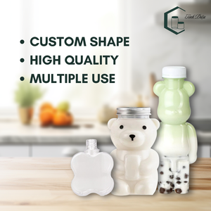 High Quality PET Custom <b>Plastic</b> <b>Bottles</b> Wide Mouth Screw Top Aluminum Lids for Beverage-TINH DIEU VIETNAM - Product Image 3