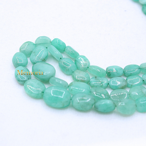 Cuentas de piedras preciosas de Esmeralda natural Collar de piedras preciosas lisas de 3 capas Joyería artesanal única fina Precio al por mayor - Product Image 3