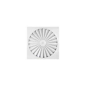 Difusor de Aire Acondicionado Helicoidal Cuadrado Tecnosystemi DEB con 24 Ranuras, Metal Pintado en Blanco, Pieza para Sistemas HVAC - Product Image 1