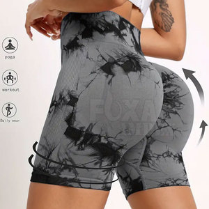 Custom New Design Gym Workout Fitness <b>Leggings</b> Shorts High Waist Breathable Women <b>Leggings</b> Shorts - Product Image 6