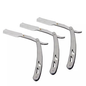 Maquinilla de Afeitar de Seguridad Profesional de Alta Calidad a Precio de Fábrica, Herramienta Manual de Afeitado de Una Sola Cuchilla con Mango de Acero Inoxidable para Cara, Bikini y Cuerpo - Product Image 2