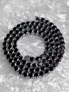 Cadena de eslabones cubanos de diamante Mossanite de alta calidad con plata con cadenas cubanas de Hip Hop para cadenas de marca Unisex - Product Image 3