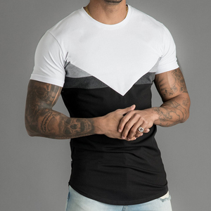 Respirant confortable hommes femmes décontracté Streetwear lourd Shorts unisexe écran bouffée impression 100 coton hommes T-shirts - Product Image 6