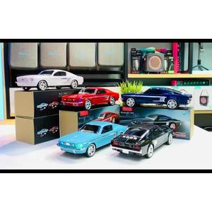 Mustang GT ลำโพงบลูทูธไร้สายแบบคลาสสิกสำหรับรถยนต์, ลำโพงบลูทูธไมโคร SD USB FM แฮนด์ฟรีไฟ LED TWS สำหรับอุปกรณ์สากล - Product Image 4