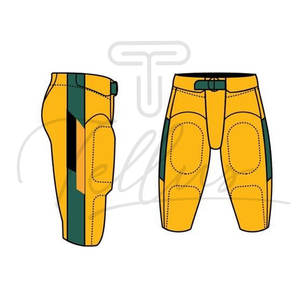 Uniforme de football américain à manches courtes imprimé respirant à 12 panneaux, services OEM, dernier style - Product Image 3