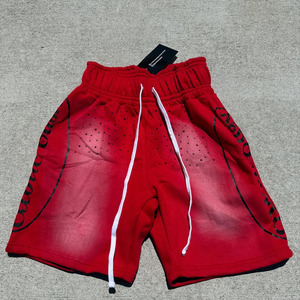 Custom Streetwear Double Waist Denim Short Pants Distressed Acid Wash Vintage Patchwork Sun Faded <b>Jeans</b> Shorts <b>Men</b> - Product Image 6