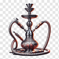 Chicha FALAH de Qualité Supérieure, Moderne, en Aluminium avec Technique Miroir, Personnalisable, Moze Breeze, Ensemble Chicha avec Pot en Résine et Bar à Chicha