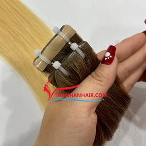 Extensions de cheveux humains Remy vietnamiens de qualité supérieure, prêtes à être expédiées, avec bandes adhésives invisibles pour salon de coiffure - Product Image 2