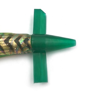 NOUVEAU OEM 7 pouces appâts de natation en plastique souple tête d'oiseau jupe de pieuvre leurres de pêche à la traîne <span class=keywords><strong>thon</strong></span> marlin équipement de pêche - Product Image 4