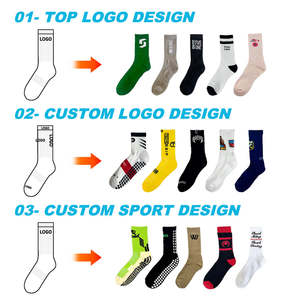 Chaussettes de sport personnalisées de haute qualité pour le football, antidérapantes, en coton 100% écologique, pour l'automne, pour les jeunes - Product Image 4