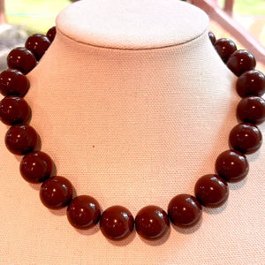 Collar de cuentas de resina Vintage para fiestas de boda, compromiso, fiestas de Navidad y ropa de oficina - Product Image 2