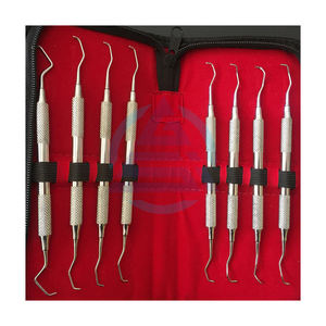Curetas Dentales Gracey Juego de 8 Escalador Periodontal Kit de herramientas dentales Limpieza de dientes Cálculo Juego dental Instrumentos quirúrgicos - Product Image 1
