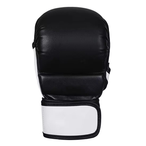 Gants de MMA en cuir de haute qualité, demi-doigts, avec poignées, pour l'entraînement de boxe et la vente en gros, tailles et couleurs personnalisées, logo inclus - Product Image 4