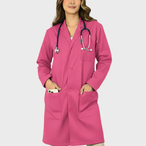 Nouveaux uniformes médicaux personnalisés 2026 pour médecins et infirmières, blouses de laboratoire roses, vente en gros d'usine - Product Image 1