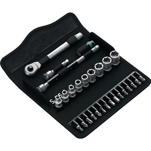 Jeu de clés à douille Zyklop 28 pièces 1/4'' 8100 SA 8 5-13 mm avec 72 dents à 6 points WERA Tool - Product Image 1