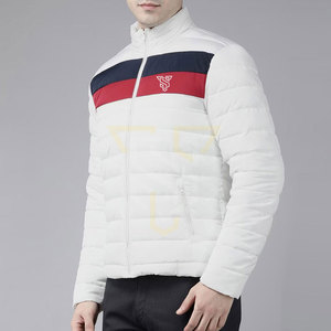 Blouson matelassé léger de qualité supérieure pour homme, design unique, style urbain, tissu tricoté respirant, service OEM pour l'hiver - Product Image 2